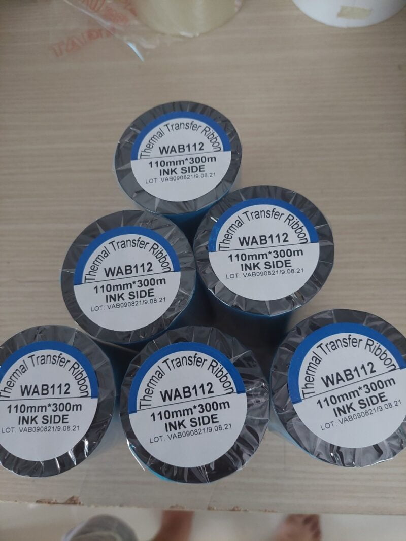 Ribbon mực in mã vạch wax premium 110mm x 300m