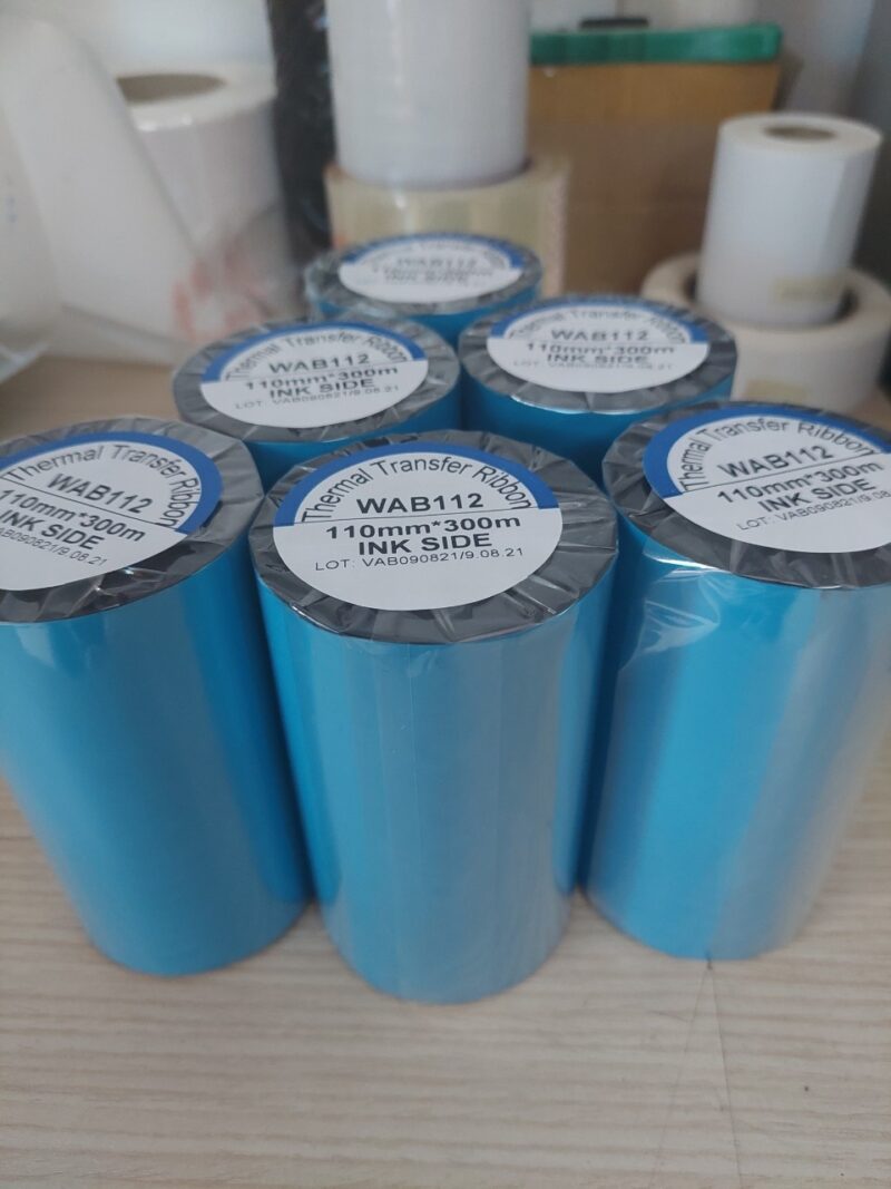 Ribbon mực in mã vạch wax premium 110mm x 300m